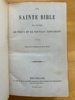 Sainte Bible, Bruxelles, magnifique reliure signé F. Denis -