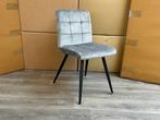 Veiling - Stoel Tilly (set van 6) Velvet - Velours - Grijs