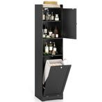 2dekans | Coast Badkamerkast met Wasmand 40x40x170 cm -, Ophalen of Verzenden, Nieuw