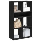 vidaXL Boekenkast 66x31x112 cm bewerkt hout zwart, Verzenden, Nieuw