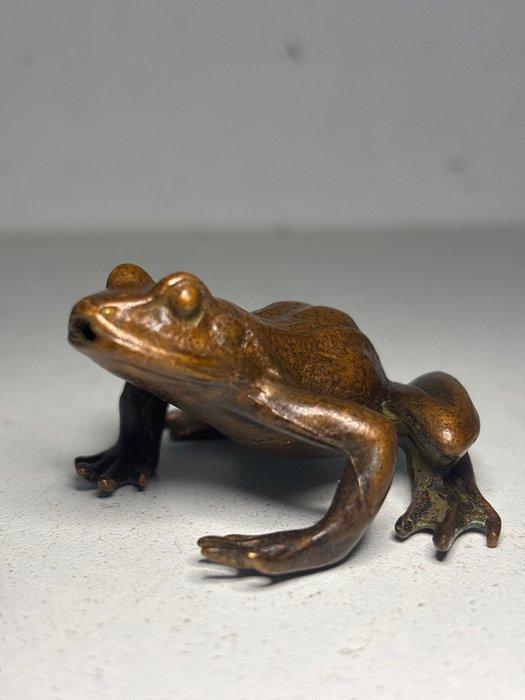 Beeld, Kikker - 30 mm - Brons, Antiek en Kunst, Curiosa en Brocante