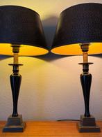 Tafellamp (2) - Messing, Metaal, Textiel - Luxe tafellamp 57