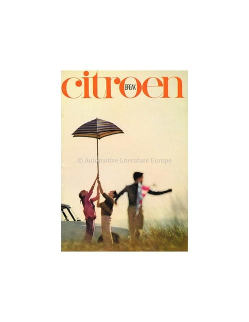 1965 CITROEN DS 19 / ID 19 BREAK BROCHURE FRANS, Boeken, Auto's | Folders en Tijdschriften