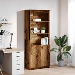 vidaXL Hoge kast 70x35x180 cm spaanplaat oud hout, Huis en Inrichting, Verzenden, Nieuw