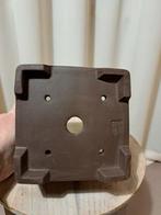 Bonsai schaal - 15x15x11,5cm - ongeglazuurd - Hoogte (boom):