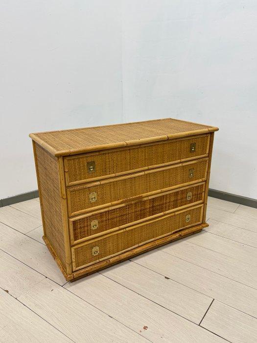 Dal Vera - Ladekast - Bamboe, Rattan, Messing, Antiek en Kunst, Antiek | Meubels | Stoelen en Sofa's