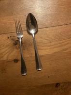 Bestekset (2) - .835 zilver - Zilveren vork en lepel, Antiek en Kunst