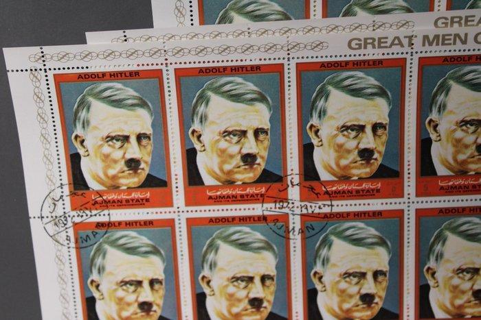 Ajman - Ajman Mi. Nr. 2523 Hitler, 60 postzegels gestempeld,, Postzegels en Munten, Postzegels | Amerika