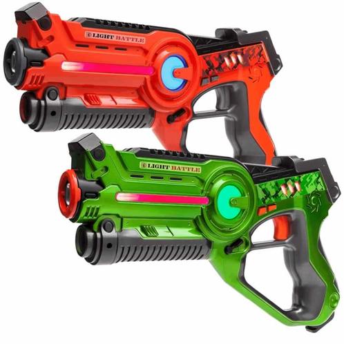Light Battle Active Lasergame Laserguns - Groen/Oranje, Kinderen en Baby's, Speelgoed | Buiten | Actiespeelgoed, Nieuw, Ophalen of Verzenden