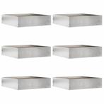 vidaXL Grasafscherming 6 pcs Zilver 50 x 50 x 13 cm, Tuin en Terras, Verzenden, Nieuw
