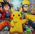 Canvas Fit - Alberto Ricardo - Goku, Naruto y Pikachu –, Nieuw