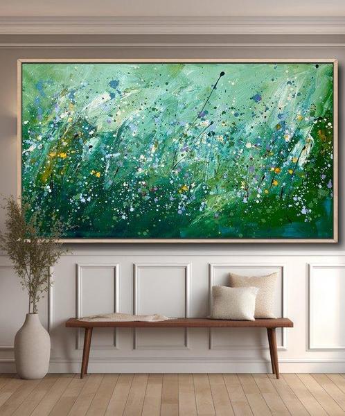 Cornelio Reut - Fleurs de Crocus XXL, Antiek en Kunst, Kunst | Schilderijen | Modern