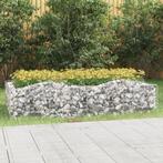 vidaXL Lit surélevé à gabions arqué 200x100x50 cm Fer, Tuin en Terras, Verzenden