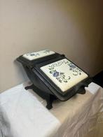 Bak - Antieke Kolenbak met Keramische Tegels met, Antiek en Kunst