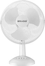 2dekans | BRASQ Tafelventilator - 30 cm - Wit - 3 snelheden, Ophalen of Verzenden, Nieuw
