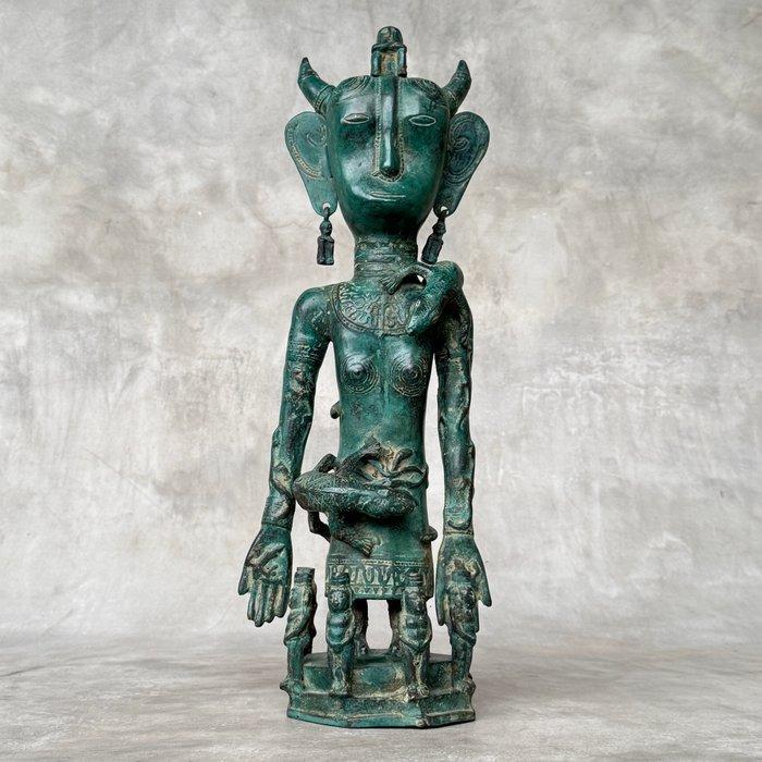 Decoratief ornament - Indonesië - 47 cm Bronzen beeld in, Antiek en Kunst, Kunst | Niet-Westerse kunst