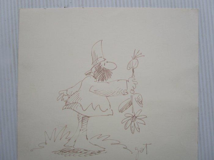 Fideel de fluwelen ridder - opdrachttekening Gommaar, Boeken, Stripverhalen