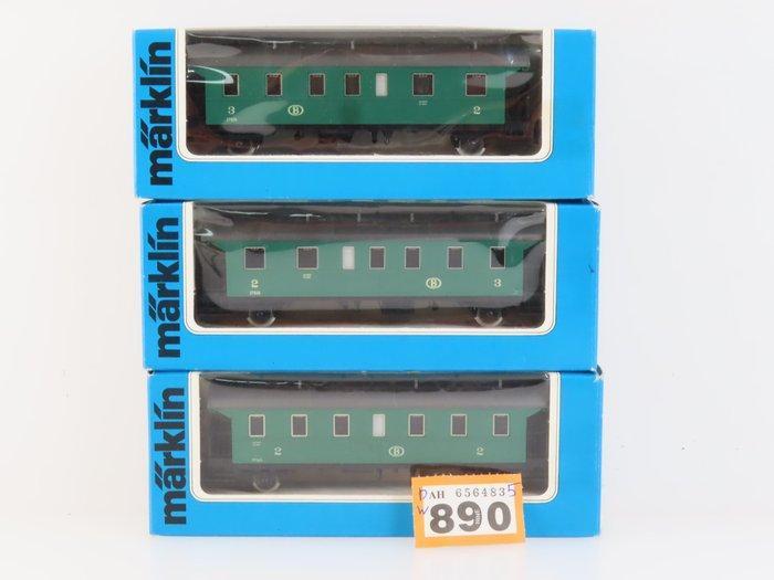 Märklin H0 - 4113/4114 - Modeltrein personenwagen (3) - 3, Hobby en Vrije tijd, Modeltreinen | H0