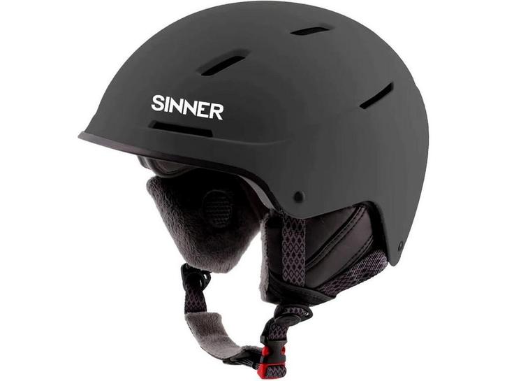 SINNER Whistler - Skihelm - Verstelbaar - Mat Zwart - Maat, Huis en Inrichting, Woonaccessoires | Overige, Zo goed als nieuw, Verzenden