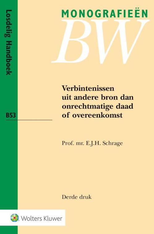 Monografieen BW B53 -   Verbintenissen uit andere bron dan, Boeken, Wetenschap, Zo goed als nieuw, Verzenden