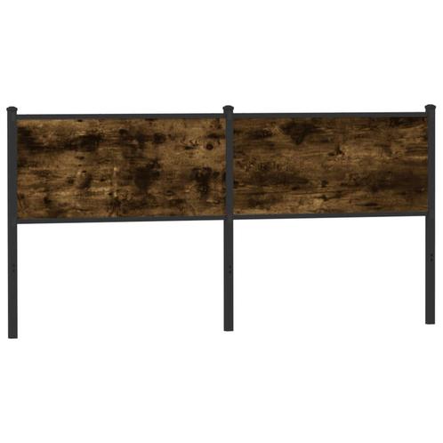 vidaXL Tête de lit chêne fumé 160 cm bois dingénierie, Maison & Meubles, Chambre à coucher | Lits, Neuf, Envoi