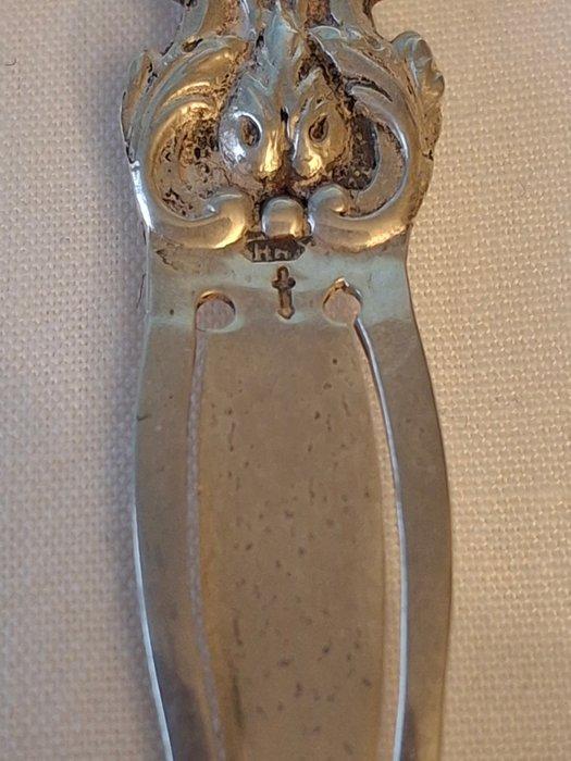 Lepel - Antieke Zilveren Boekenlegger met als bekroning een, Antiek en Kunst, Antiek | Zilver en Goud