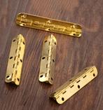 Set van 10 lange scharniertjes, (6,5 cm lang, messing, max, Verzenden, Nieuw