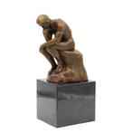 Bronzen Beeld - (After) Rodin - Sculpture, De Denker - 19 cm, Antiek en Kunst