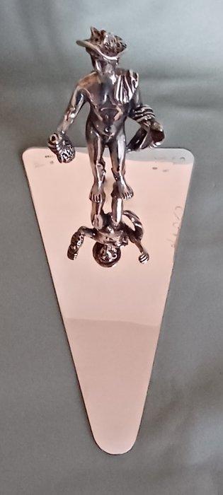 Miniatuur figuur - Man with hat, prova dautore 0/0 - .800, Antiek en Kunst, Antiek | Zilver en Goud