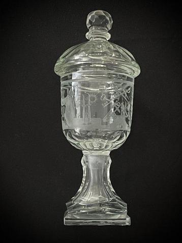 Pot - Glas - Freimaurer Logenprijs, Antiek en Kunst