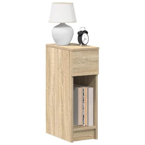 vidaXL Nachtkastjes 2 st met lade 20x36x60 cm sonoma, Huis en Inrichting, Slaapkamer | Nachtkastjes, Nieuw, Verzenden