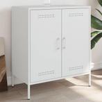 vidaXL Dressoir 68x39x79 cm staal wit, Huis en Inrichting, Kasten | Dressoirs, Verzenden, Nieuw