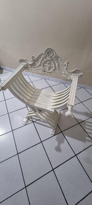 Chaise - Bois - Chaise Savonarola Florence, Antiek en Kunst, Curiosa en Brocante