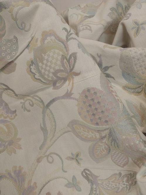 Magnifique jacquard haute grammage, motif floral vintage sur, Antiek en Kunst, Antiek | Tapijten, Tafelkleden en Textiel
