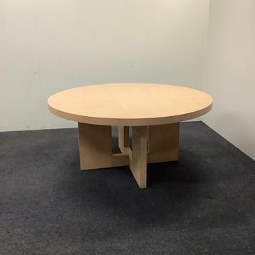 Tweedehands design Ronde houten tafel, 160 cm Ø Licht kleur beschikbaar voor biedingen