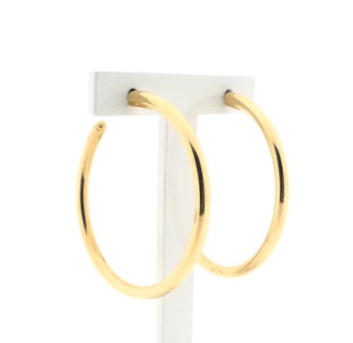 Vintage gouden oorringen | Ø 48,0 mm (oorstekers, oorbellen, Handtassen en Accessoires, Oorbellen, Overige kleuren, Gebruikt, Goud