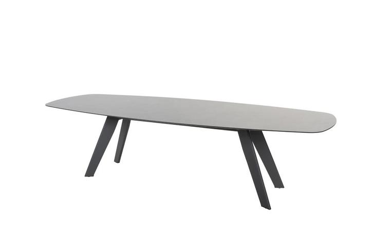 4 Seasons Outdoor Montana tuintafel slate antraciet met HPL, Tuin en Terras, Tuinsets en Loungesets