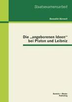 Die angeborenen Ideen bei Platon und Leibniz.by Barwolf,, Barwolf, Benedikt, Verzenden