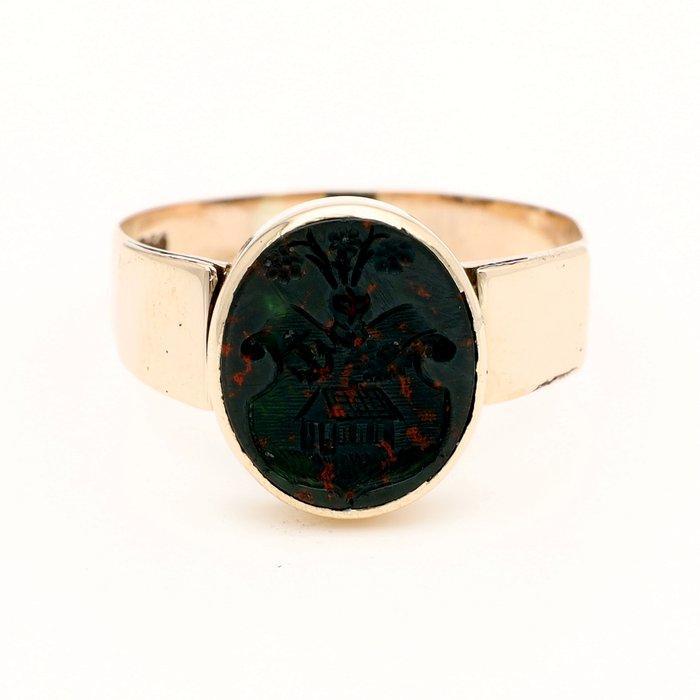 Zonder Minimumprijs - Ring - 14 karaat Geel goud -, Handtassen en Accessoires, Ringen