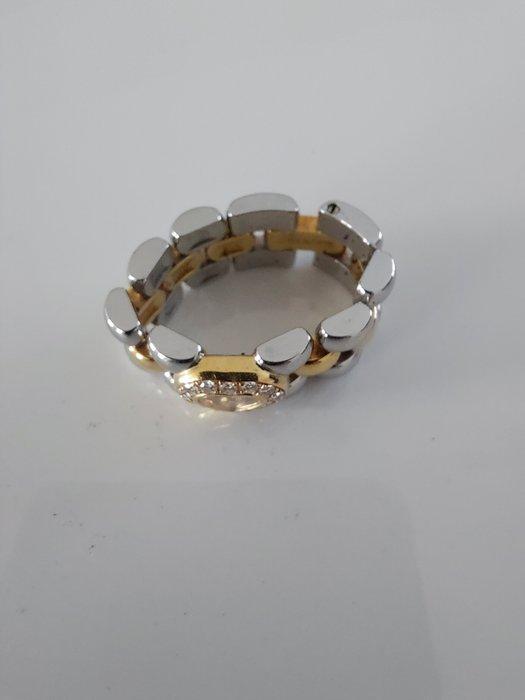 Zonder Minimumprijs - Chopard - Ring - Happy Diamonds - 18, Handtassen en Accessoires, Ringen