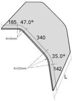 GEHARD GLAS - L : 943MM MODEL : VBM/M 0819, Verzenden