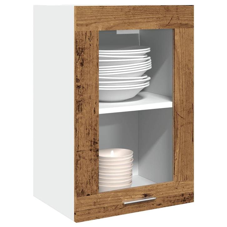 vidaXL Bovenkast Lyon 40x31x60 cm bewerkt hout oud, Maison & Meubles, Armoires | Autre, Envoi