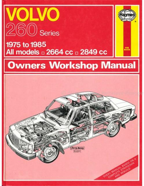1975 - 1985 VOLVO 260 SERIE VRAAGBAAK ENGELS, Auto diversen, Handleidingen en Instructieboekjes