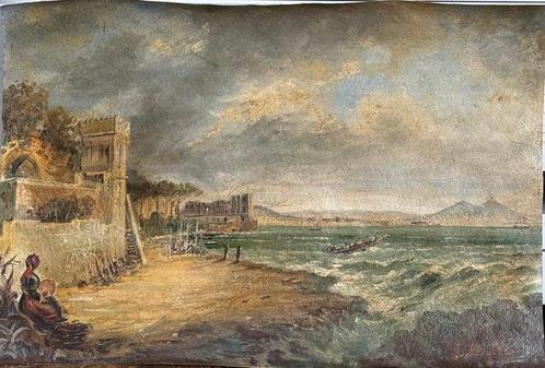 Francesco Fergola (1801-1874) - Napoli, Antiek en Kunst, Kunst | Schilderijen | Klassiek