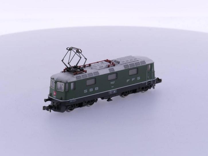 Schaal N Minitrix 12861 Elektrische locomotief 11127 van..., Hobby en Vrije tijd, Modeltreinen | N-Spoor, Gelijkstroom, Locomotief