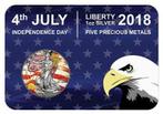 Verenigde Staten. 1 Dollar 2018 Liberty - 4th July