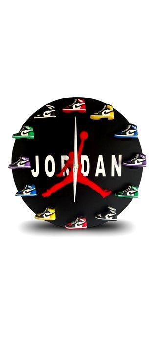 Horloge murale - Nike Jordan -   Bois, Plastique - 2020 et, Antiek en Kunst, Kunst | Designobjecten