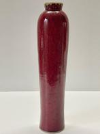 Geglazuurde bordeaux rode Oxblood Vaas - Vase - Céramique