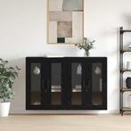 vidaXL Wandgemonteerde Kasten 2 pcs Zwart eiken 69.5 x 34 x, Huis en Inrichting, Verzenden, Nieuw