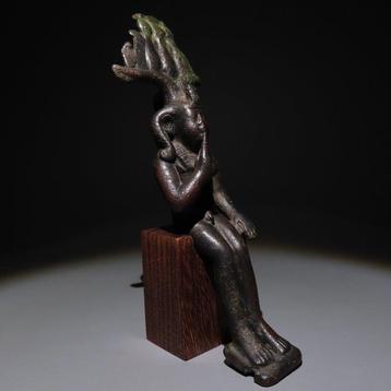 Égypte ancienne Bronze Figure de dieu Harpocrate. Période